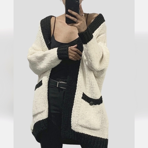 Zara Oversized Long Cardigan Size S - Picture 7 of 11